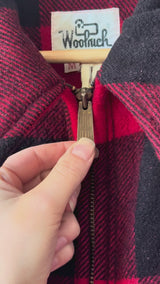 Vintage 1970s Woolrich Classic Red Buffalo Plaid Jacket Men's M
