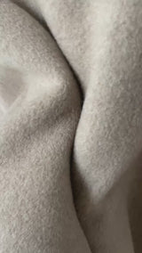 Vintage Akris Beige Cashmere A-Line Car Coat S