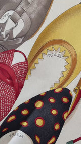 Vintage Archival Ferragamo Shoe Print Silk Scarf