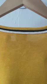 Vintage Thrashed Yellow & Black Number 13 Jersey T-Shirt L