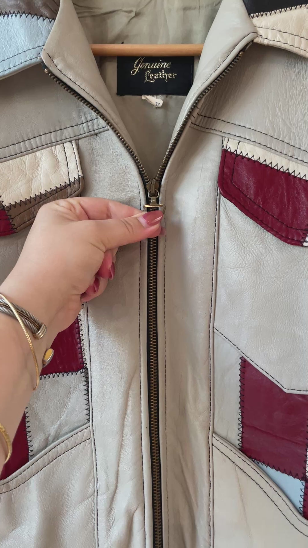Vintage 1970s/80s Patchwork Leather Jacket M - We Thieves
