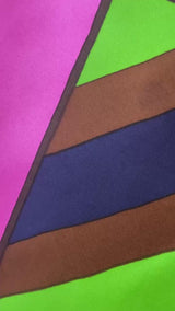 Vintage YSL Diagonal Striped Silk Scarf - We Thieves