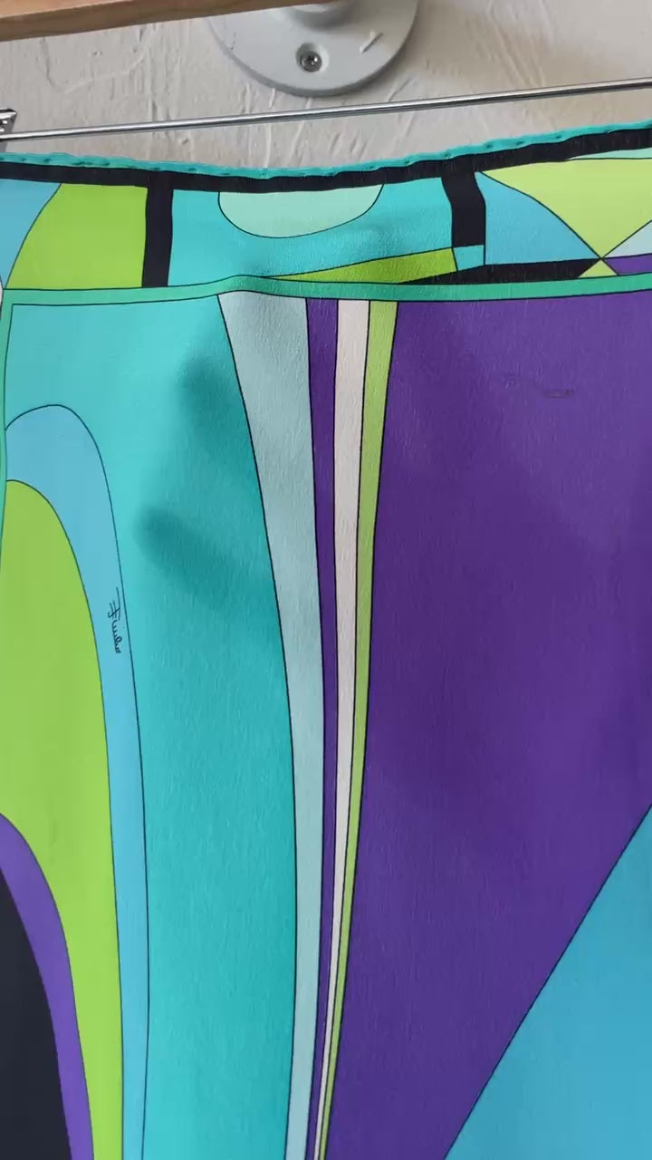 Vintage Emilio Pucci Long Rectangular Silk Scarf - We Thieves