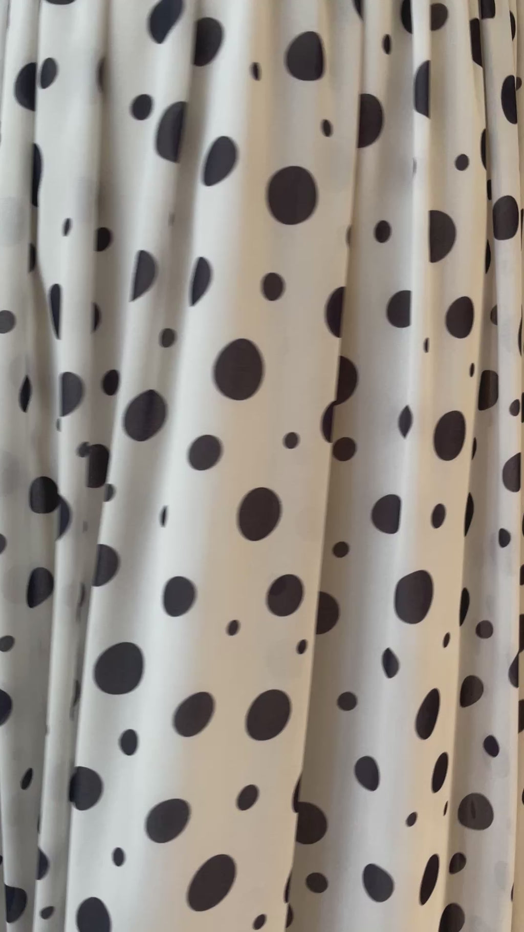 Vintage 60s/70s Ruth Chagnon Black & White Polka Dot Maxi Dress S - We Thieves