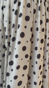 Vintage 60s/70s Ruth Chagnon Black & White Polka Dot Maxi Dress S - We Thieves