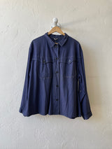 Vintage Contrast Stitch Indigo Blue European Workwear Jacket XL