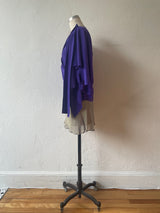 Vintage Robert Rodriguez Sleeveless Royal Purple Silk Fairy Top S/M - We Thieves