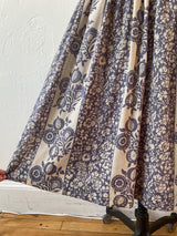 Vintage 1980s Chloe Pomegranate Print Midi Skirt with Shirring Details XS/S - We Thieves