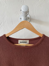 Vintage Issey Miyake Earth Brown Cotton Long Sleeve Knit Shirt S - We Thieves