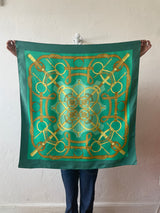 Vintage Hermes "Eperon D'or Sellier" Silk Scarf - We Thieves