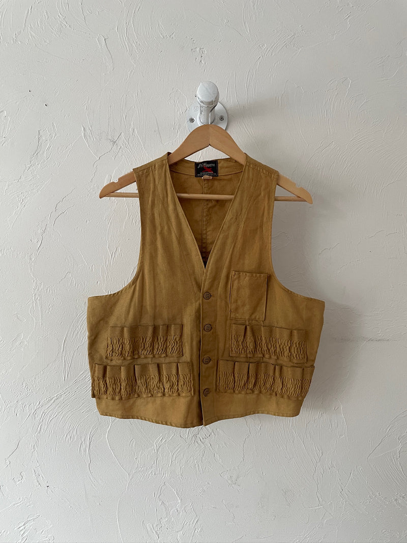 Vintage JC Higgins Mustard/Camel Hunting Vest M/L - We Thieves