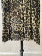 Vintage Isabel Marant Étoile Green Cheetah Print Drop Waist Dress L/XL - We Thieves