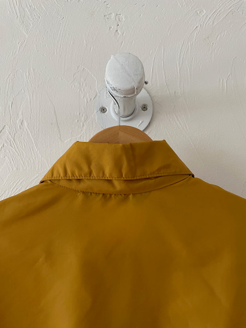 Vintage 1960s Pla-Jac Paulding Co. Tigers Mustard Coaches Jacket M/L