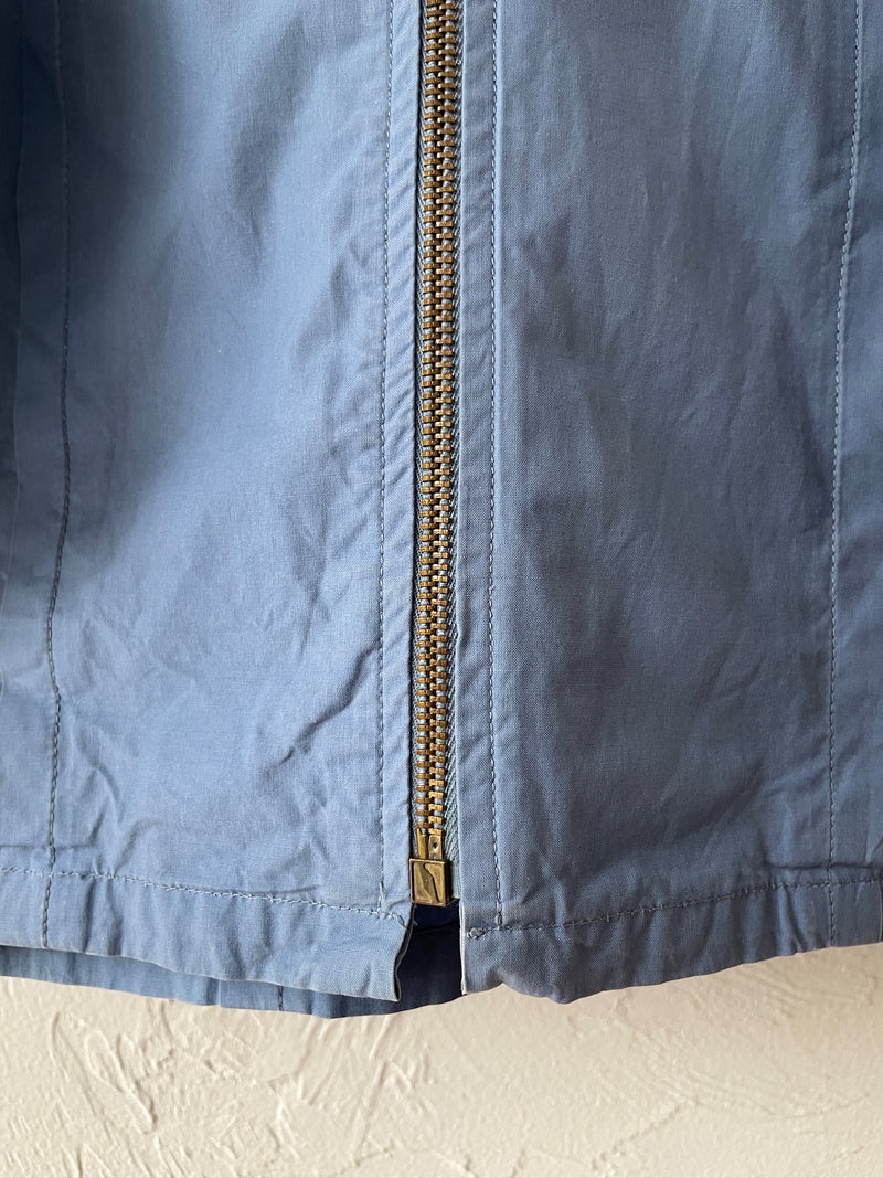 Vintage 80s Yves Saint Laurent Rive Gauche Lightweight Blue Jacket Jacket M (AS-IS)