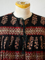 Vintage 1970s Indian Cotton Block Print Dress S/M - We Thieves