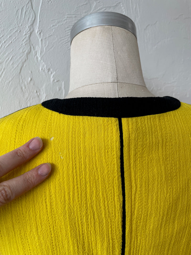 Vintage Ungaro Black & Yellow Crop Blazer S/M - We Thieves