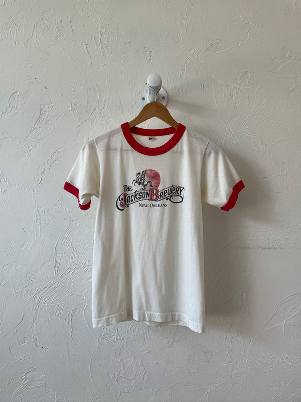 Vintage 1984 Jackson Brewery Ringer T-Shirt S - We Thieves