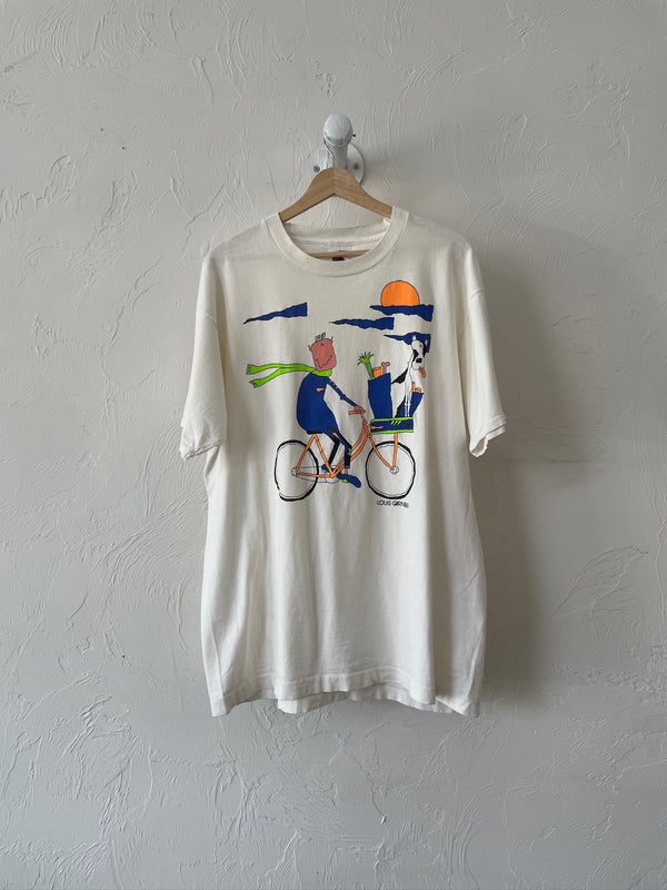Vintage 90s Louis Garnau Bike T-Shirt L/XL - We Thieves