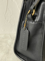 Vintage Coach Black Leather Sutton Handbag EOG-9814