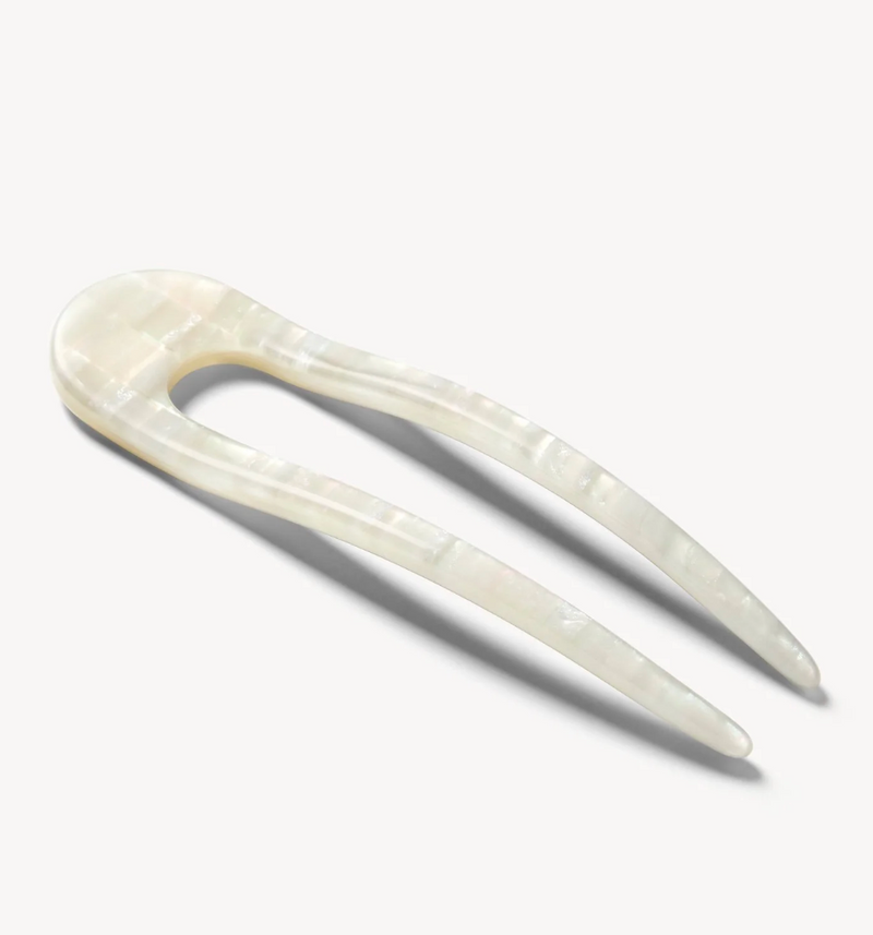 Machete Hair Pin in Opalite Shell Checker - We Thieves