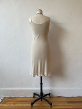 Vintage Armani Diagonal Stripe Bias Cut Midi Dress S - We Thieves