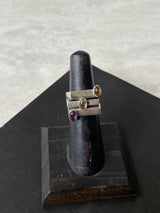 Vintage Sterling Silver Stacking Stone Ring Set Size 6 - We Thieves
