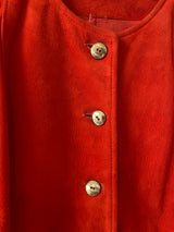 Vintage 1960s Orange Suede Cape S/M - We Thieves
