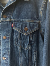 Vintage Levi's Red Tab Dark Denim Trucker Jacket L - We Thieves