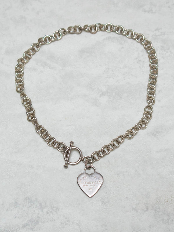 Vintage Return to Tiffany Heart Toggle Closure Necklace - We Thieves