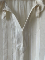 Vintage Philosophy Cream Peasant Blouse with Raw Hem S/M - We Thieves