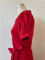 Vintage Diane Von Furstenburg Red Wool Wrap Dress S/M - We Thieves