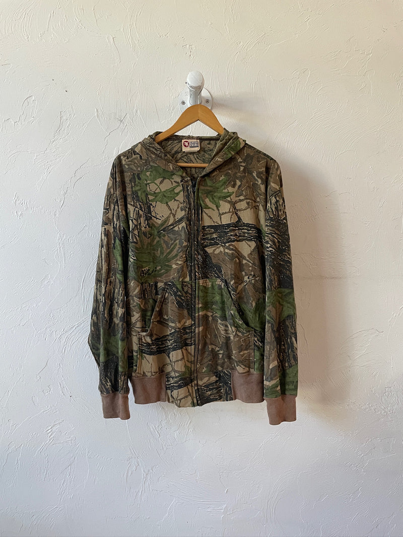 Vintage RealTree Camo Zip-Up Hoodie Sweatshirt M/L - We Thieves
