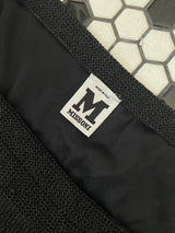 Vintage Missoni Black Knit Floral Embroidered Skirt M - We Thieves