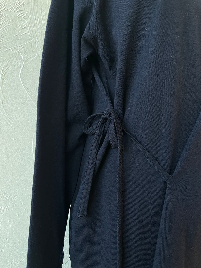 Vintage Comme Des Garçons Navy Wool Asymmetrical Cape/Dress M/L - We Thieves