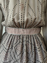 Vintage 1970s Janice Wainwright Grey Viscose Sequin Blouse M - We Thieves