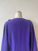 Vintage Robert Rodriguez Sleeveless Royal Purple Silk Fairy Top S/M - We Thieves