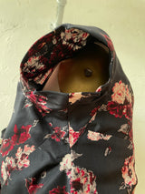 Vintage 50s Harvey Berin Black Floral Silk Fit And Flare Dress S/M - We Thieves