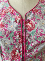 Vintage 80s Laura Ashley Pink Floral Cotton Maxi Dress XS/S - We Thieves