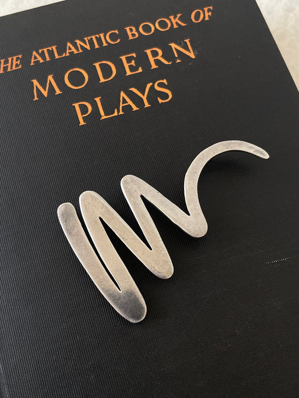 Vintage Mexican Sterling Silver Squiggle Pin/Pendant - We Thieves