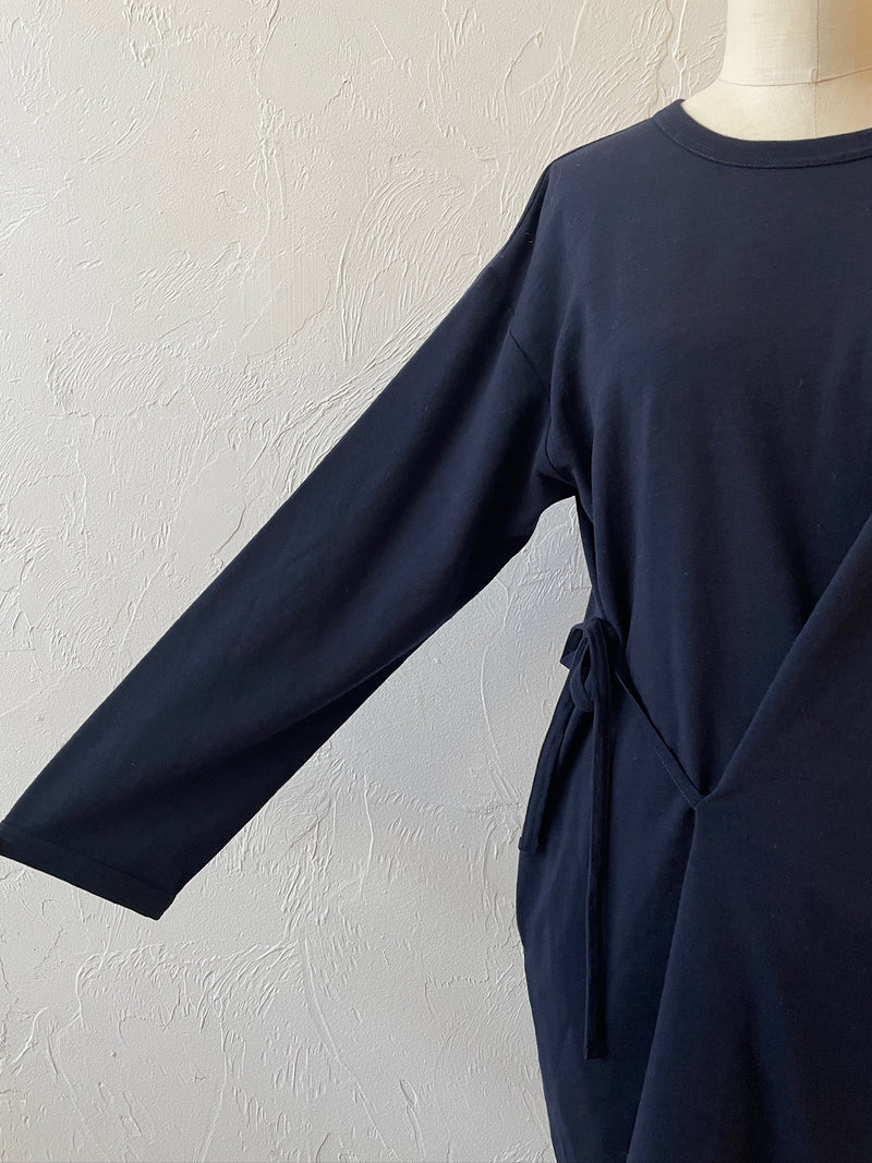 Vintage Comme Des Garçons Navy Wool Asymmetrical Cape/Dress M/L - We Thieves