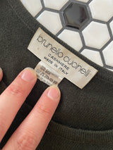 Vintage Brunello Cucinelli Dark Army Green Cashmere/Silk Blend Sweater S/M - We Thieves