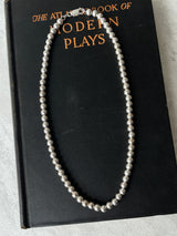 Vintage Sterling Silver Beaded Necklace - We Thieves