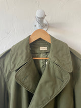 Vintage Military OG-107 Green Belted Trench Coat w/ Removable Lining S - We Thieves