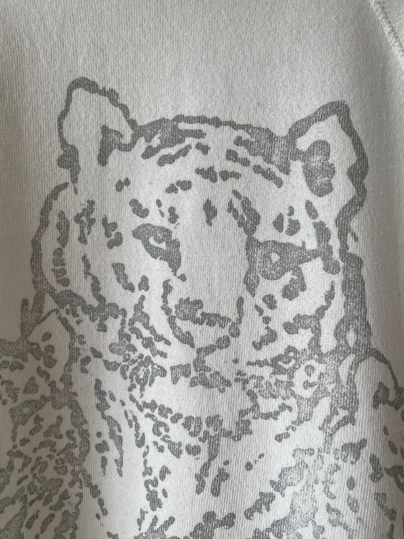 Vintage 70s/80s Three Tigers White Graphic Crewneck Sweatshirt S - We Thieves