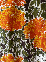 Vintage 1960s Vera Neuman Long Sleeve Zip-Up Floral Blouse S - We Thieves