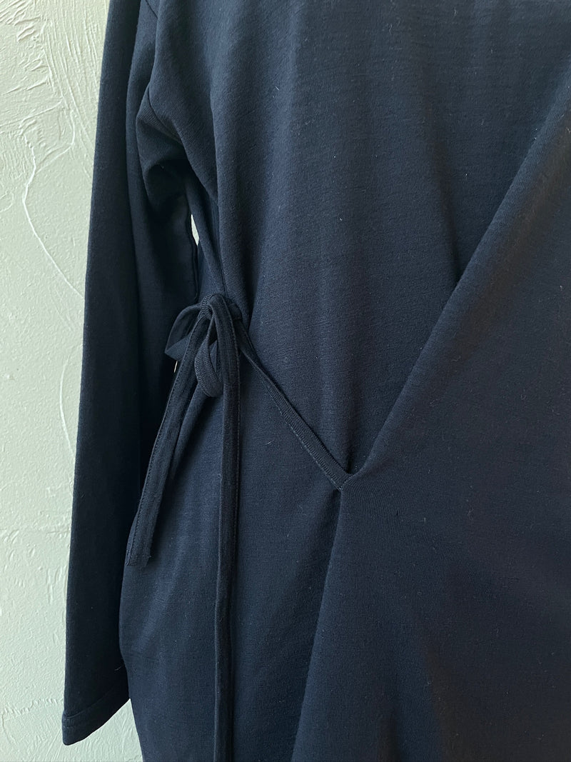 Vintage Comme Des Garçons Navy Wool Asymmetrical Cape/Dress M/L - We Thieves