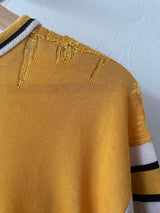 Vintage Thrashed Yellow & Black Number 13 Jersey T-Shirt L