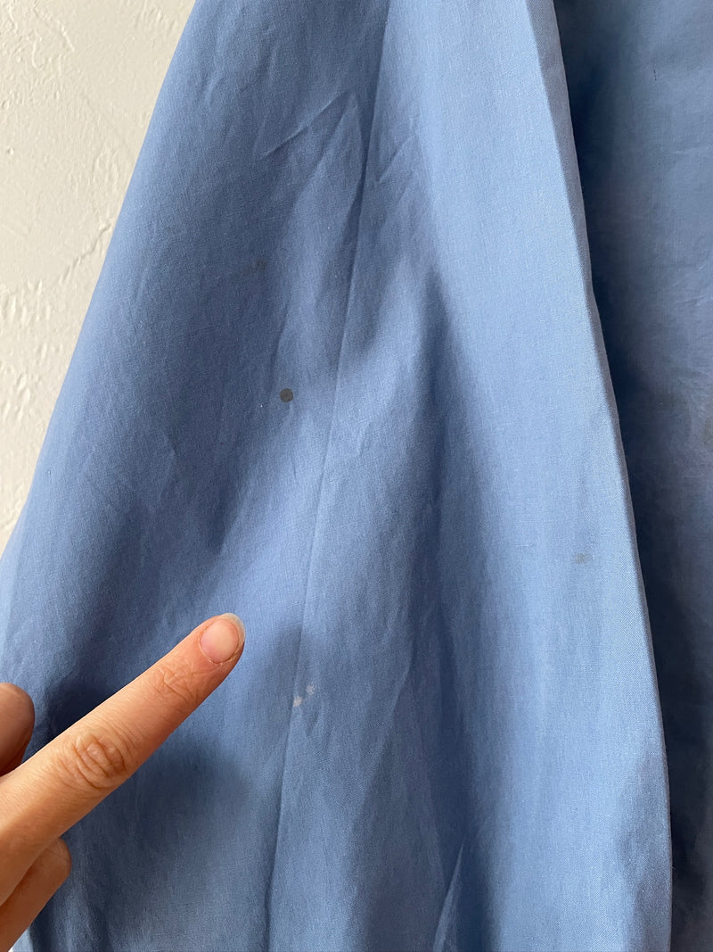 Vintage 80s Yves Saint Laurent Rive Gauche Lightweight Blue Jacket Jacket M (AS-IS)