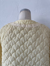 Vintage 1960s Quilted Butter Yellow Capelet M/L - We Thieves