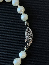 Vintage 16" 14k White Gold 5mm Pearl Necklace